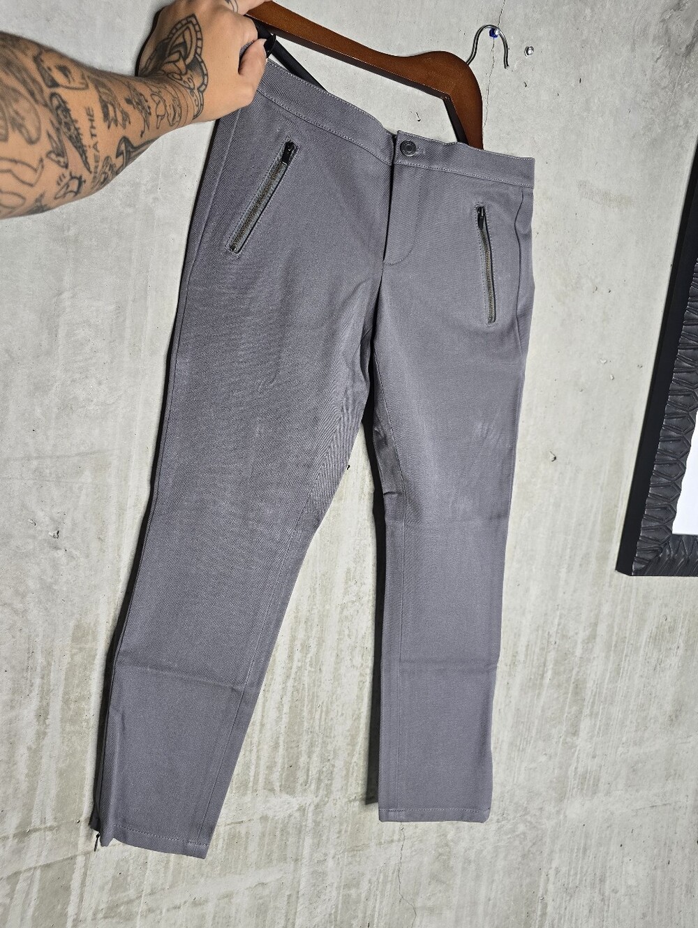 Banana Republic Gray Slim Zip Pocket Pants Size 2P